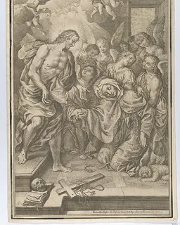 Christ appearing to Saint Margaret of Cortona by Pietro Marchesini