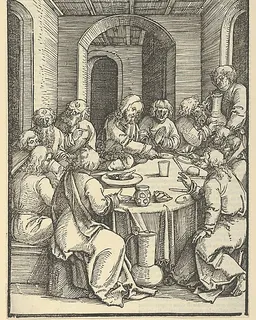 The Last Supper, from Speculum passionis domini nostri Ihesu Christi by Hans Schäufelein