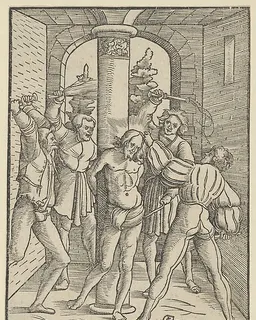 Christ Scourged, from "The Doctrine, Life, and Passion of Jesus Christ" by Hans Schäufelein