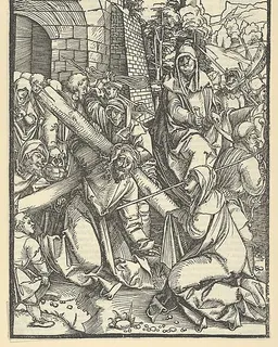 The Bearing of the Cross, from Speculum passionis domini nostri Ihesu Christi by Hans Schäufelein
