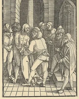 Christ Stripped, from Speculum passionis domini nostri Ihesu Christi by Hans Schäufelein