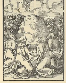 The Ascension of Christ, from Speculum passionis domini nostri Ihesu Christi by Hans Schäufelein