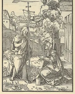 Christ Appearing to Mary Magdalen (Noli Me Tangere), from Speculum passionis domini nostri Ihesu Christi by Hans Schäufelein