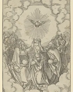 The Coronation of Mary, from Speculum passionis domini nostri Ihesu Christi by Hans Schäufelein