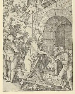 Christ in Limbo, from "Speculum passionis domini nostri Ihesu Christi" by Hans Schäufelein