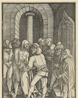 Christ Stripped, from "Speculum passionis domini nostri Ihesu Christi" by Hans Schäufelein