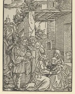 The Adoration of the Magi, from Ewangeli und Epistel by Hans Schäufelein