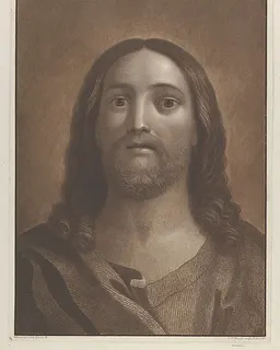 Head of Christ, after Reni by Johann Friedrich Bause