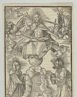 The Last Judgment, from Hymmelwagen auff dem, wer wol lebt... by Hans Schäufelein