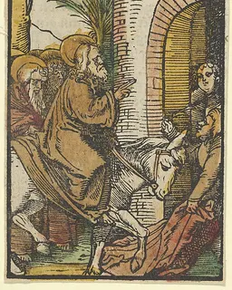 The Entry into Jerusalem, from Das Plenarium by Hans Schäufelein