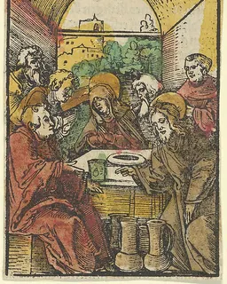 The Wedding at Cana, from Das Plenarium by Hans Schäufelein