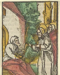 Christ Healing the Leper, from "Das Plenarium" by Hans Schäufelein