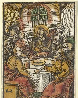 The Last Supper, from Das Plenarium by Hans Schäufelein