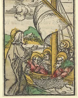 The Second Draught of Fishes by Saint Peter, from Das Plenarium by Hans Schäufelein