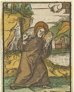 Christ as Good Shepherd, from Das Plenarium by Hans Schäufelein
