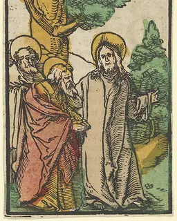 Christ Talking to the Disciples, 5, from Das Plenarium by Hans Schäufelein