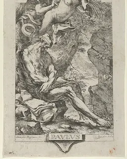 Saint Paul of Thebes tempted by a demon, after Magnasco by Bartolommeo Gazalis