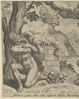 The Sacrifice of Abel, plate 1 from "The Story of Cain and Abel" by Johann Sadeler I