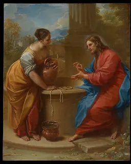 Christ and the Woman of Samaria by Benedetto Luti