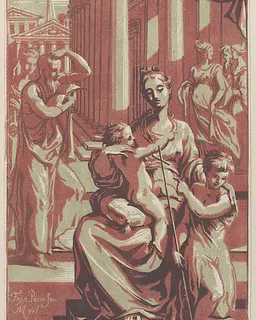 The Virgin and Child with Saint John the Baptist by Anton Maria Zanetti the Elder