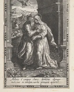 Joachim and Anne Meeting at the Golden Gate by Anonymous
