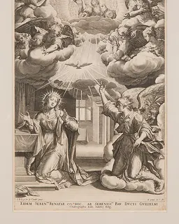 The Annunciation by Johann Sadeler I