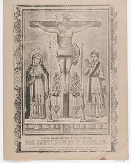 An indulgence with an image of Our Lord of Chalma by José Guadalupe Posada