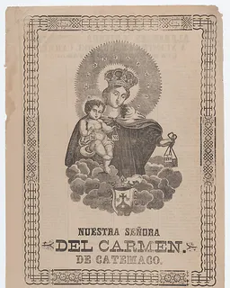 Our Lady of Catemaco holding the Christ Child by José Guadalupe Posada