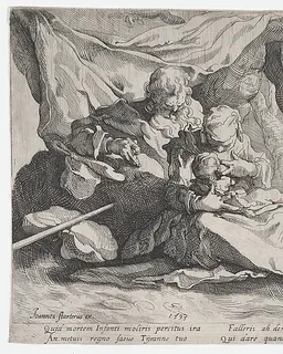 The Rest on the Flight into Egypt by Gerrit Pietersz. Sweelink