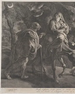 The Flight into Egypt by Ignatius Cornelis Marinus