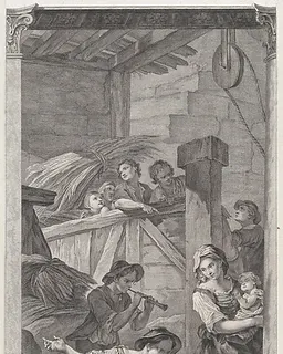 The Chapel of the Enfants-Trouvés in Paris: L'Adoration des bergers by Etienne Fessard