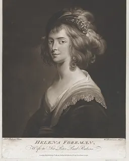 Portrait of Susanna Lunden, sister of Helena Fourment by William Pether