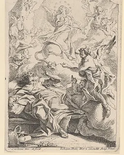 The Annunciation to Saint Joseph by Carlo Innocenzo Carloni