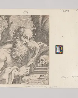 Saint Jerome Reading by Bernardino Curti