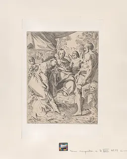Virgin and Child, with Saints Jerome and Mary Magdalene and angels by Anonymous