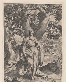 Saint John the Baptist in the wilderness by Anonymous
