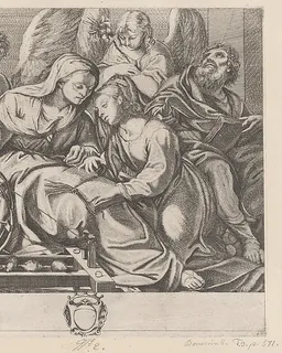 Saint Anne teaches the young Virgin how to read by Domenico Maria Bonavera