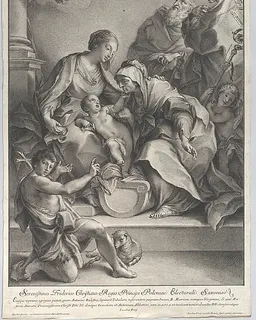 The Virgin and Child with Saints Anne, John the Baptist, Zeno, and Anthony by Johann Jakob Frey the Elder