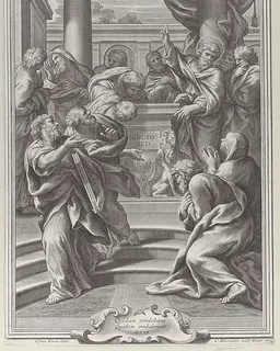 Saint Paul preaching in Athens by Cornelis Bloemaert