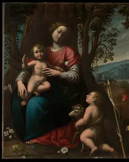 Madonna and Child with the Infant Saint John the Baptist by Orsola Maddalena Caccia