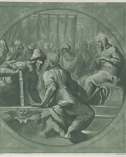 Christ confounding the doctors by Andrea Scacciati