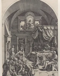 Birth of Saint John the Baptist by Diana Scultori