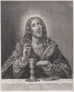 Christ with symbols of the Eucharist by Anonymous