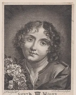 Saint John the Baptist with flowers by Simon-François Ravenet