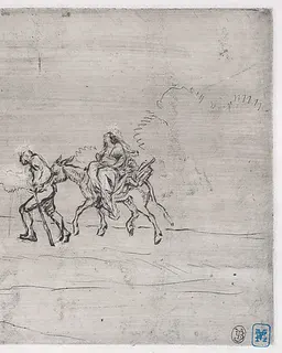 Flight into Egypt by Charles Jacque