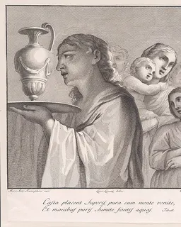 Madonna and child with singing figures in procession by Violante Vanni