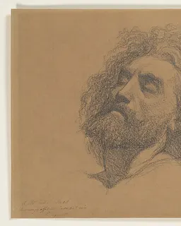 Head Study for "The Entombment of Christ" by Henri Regnault