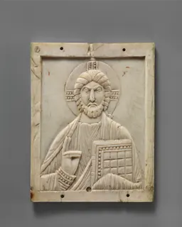 Icon with Christ Pantokrator by Anonymous (Byzantine icon tradition)