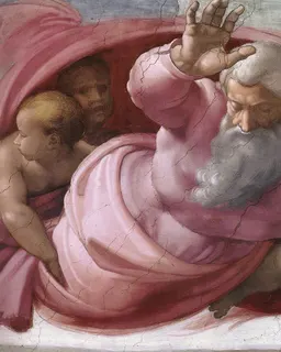 Separation of the Earth from the Waters by Michelangelo Buonarroti