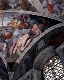 The Brazen Serpent by Michelangelo Buonarroti